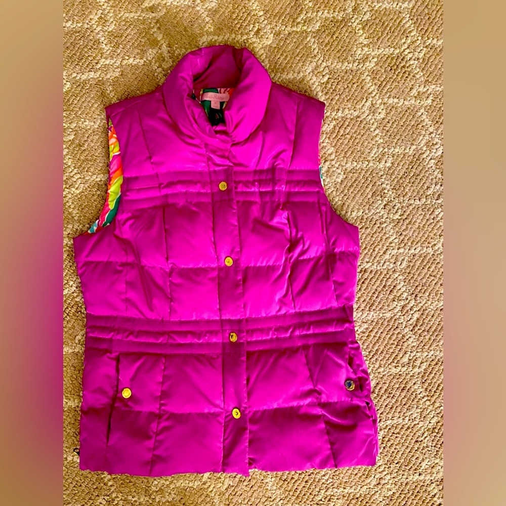 EUC Lilly Pulitzer Puffer Vest/coat